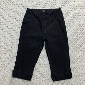 Riders By Lee Capri Jeans Size 12M Black  Denim Pockets Cropped Pants W30 L18